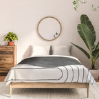 Deep Black Organic Artwork Comforter Gallery Image 3