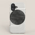 Deep Black Organic Artwork iPhone Case Gallery Image 1