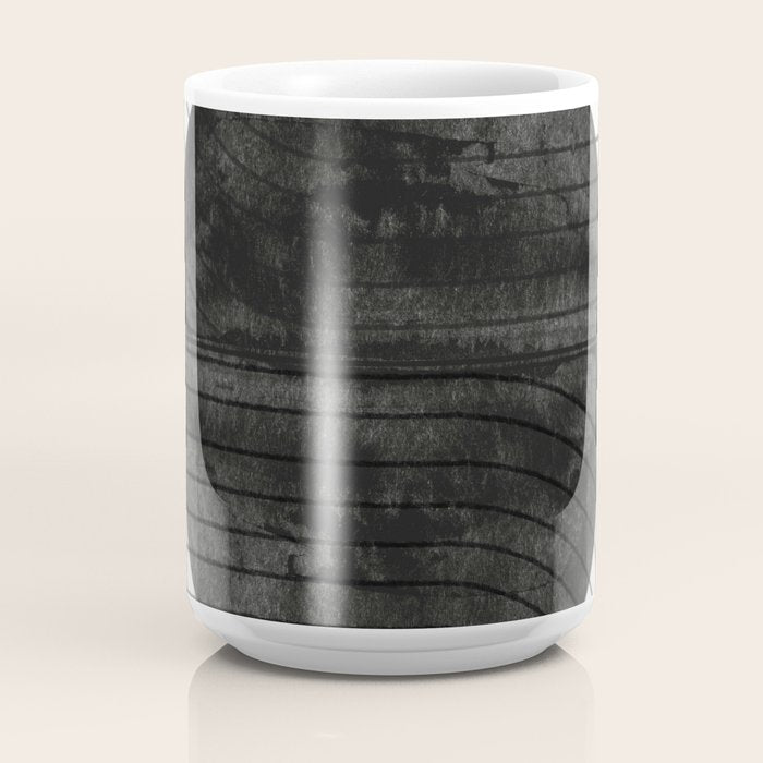 Deep Black Organic Artwork Coffee Mug Gallery Image 4