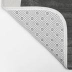 Deep Black Organic Artwork Bath Mat Gallery Image 2