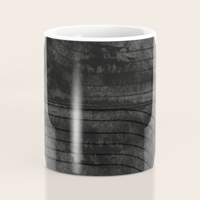 Deep Black Organic Artwork Coffee Mug Gallery Image 4