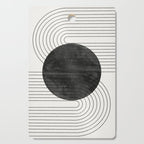 Deep Black Organic Artwork Cutting Board Gallery Image 1