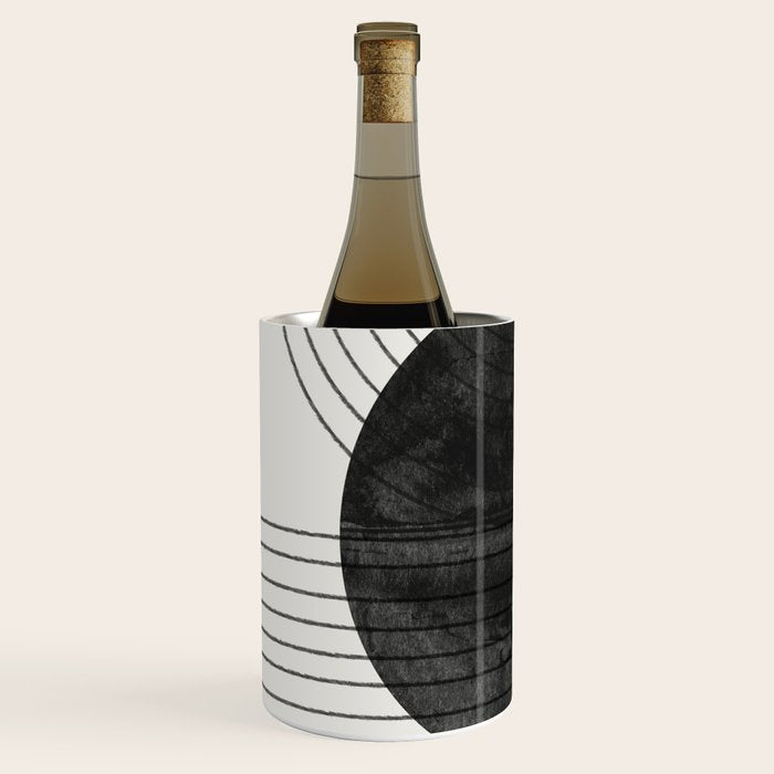 Deep Black Organic Artwork Wine Chiller Gallery Image 2
