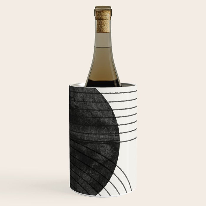 Deep Black Organic Artwork Wine Chiller Gallery Image 3