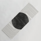 Deep Black Organic Artwork Yoga Mat Gallery Image 1