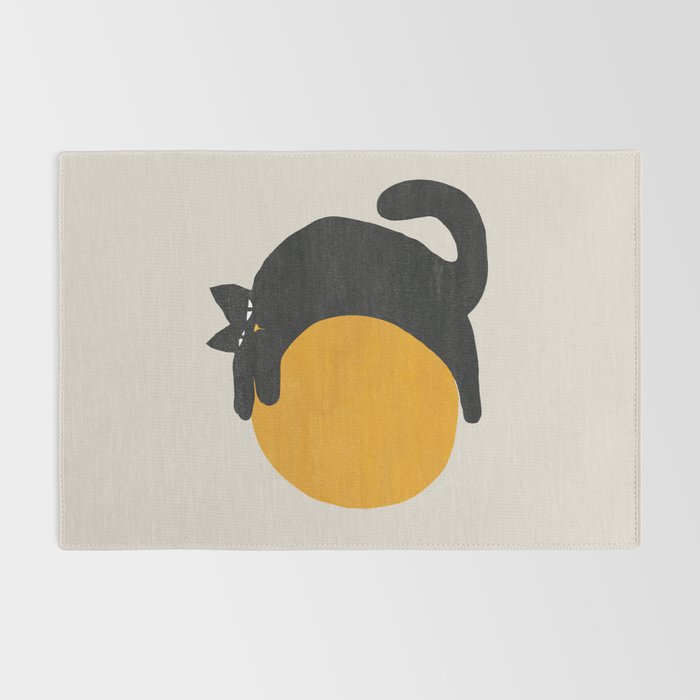 Cat with ball Rug Gallery Image 2