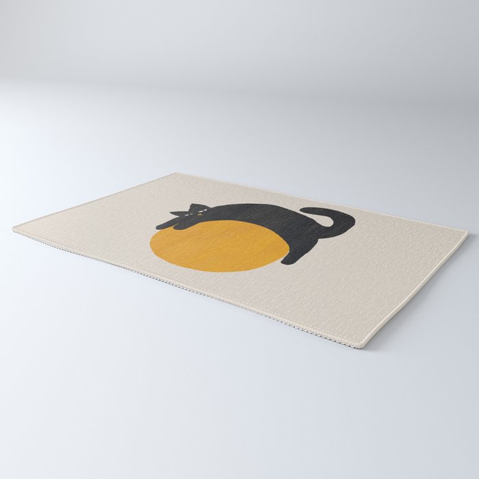 Cat with ball Rug Gallery Image 3