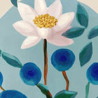 Stylized Lotus Flower Art Coffee Mug Gallery Image 2
