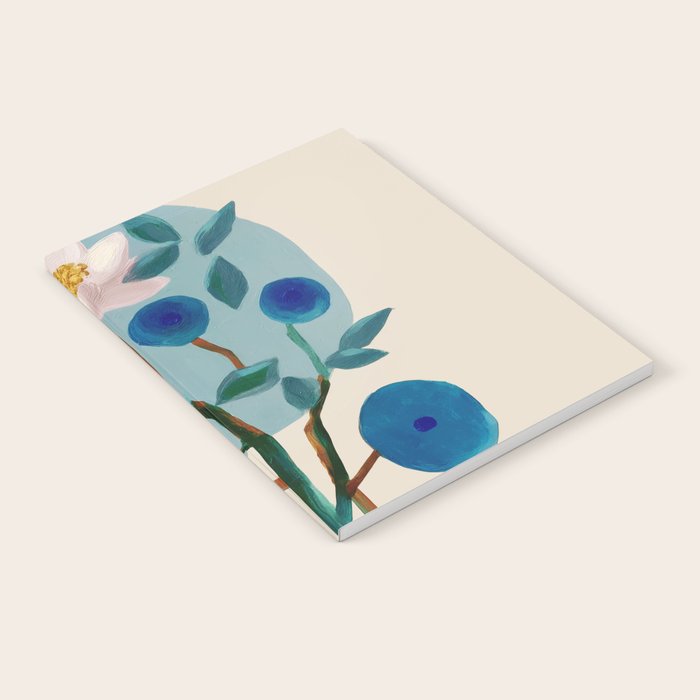Stylized Lotus Flower Art Notebook Gallery Image 2