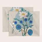 Stylized Lotus Flower Art Placemat Gallery Image 1