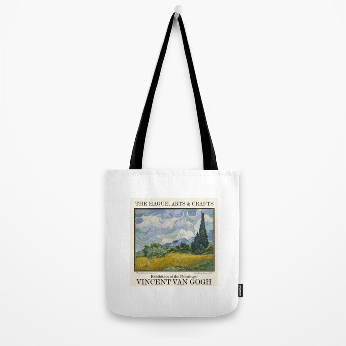 Wheat Field with Cypress by Vincent Van Gogh Tote Bag Gallery Image 2