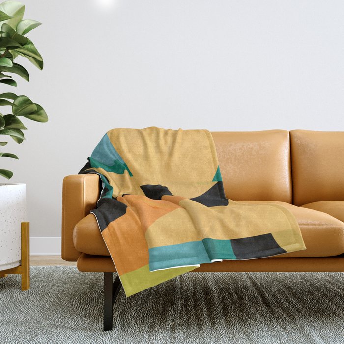 Modern Abstraction Throw Blanket Gallery Image 1
