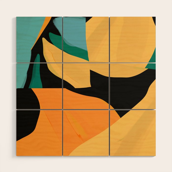 Modern Abstraction Wood Wall Art Gallery Image 1