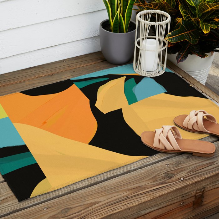 Modern Abstraction Outdoor Rug Gallery Image 2