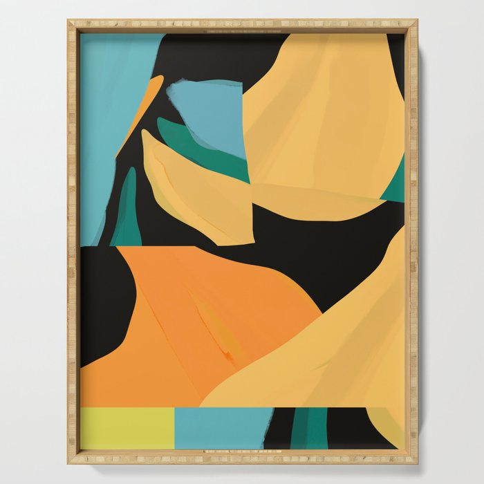 Modern Abstraction Serving Tray Gallery Image 1