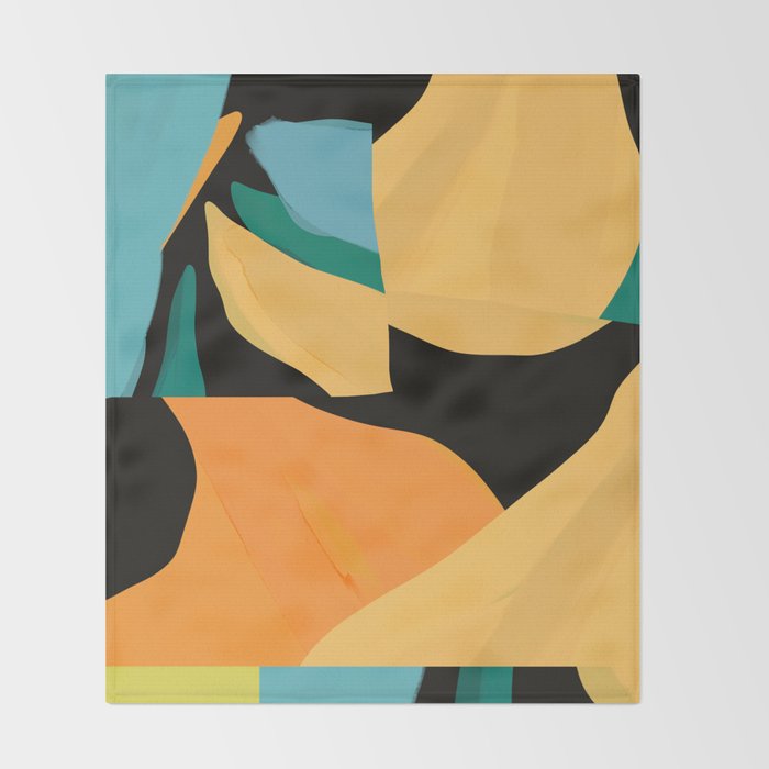 Modern Abstraction Throw Blanket Gallery Image 2