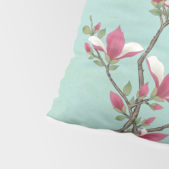 Magnolia : Minhwa-Korean traditional/folk art Pillow Sham Gallery Image 4