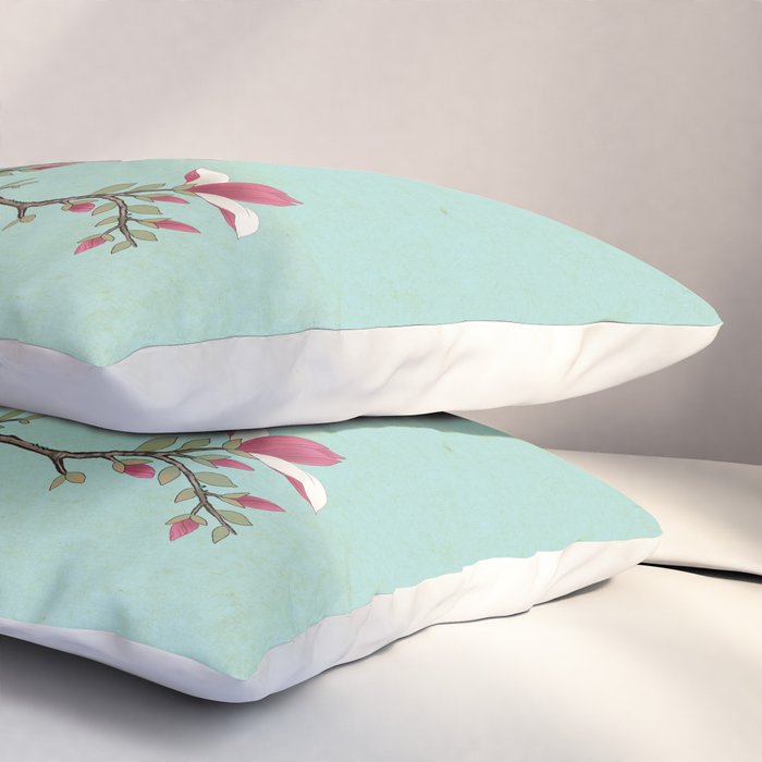 Magnolia : Minhwa-Korean traditional/folk art Pillow Sham Gallery Image 3