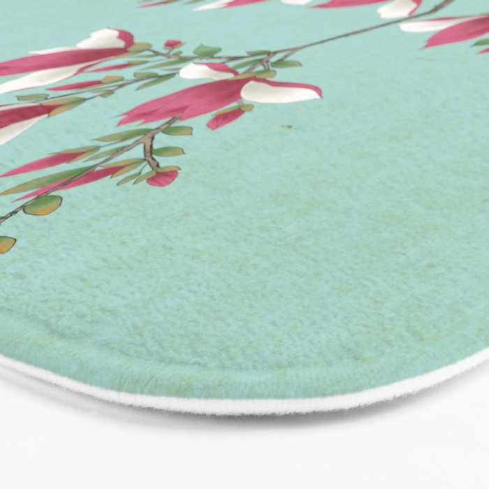 Magnolia : Minhwa-Korean traditional/folk art Bath Mat Gallery Image 3