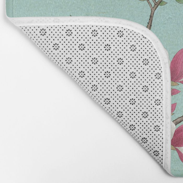 Magnolia : Minhwa-Korean traditional/folk art Bath Mat Gallery Image 2