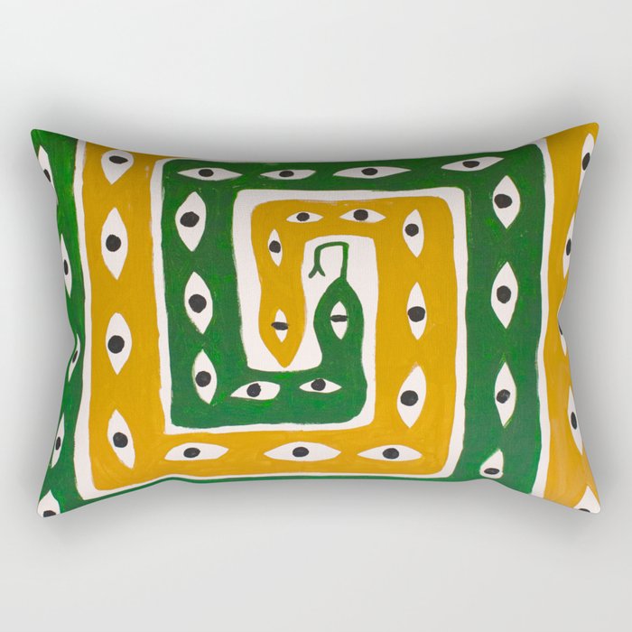 The Good Eye Snakes Rectangular Pillow Gallery Image 2
