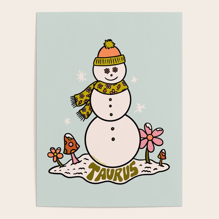 Taurus Snowman Poster Gallery Image 1