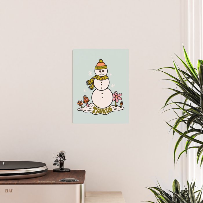 Taurus Snowman Poster Gallery Image 2