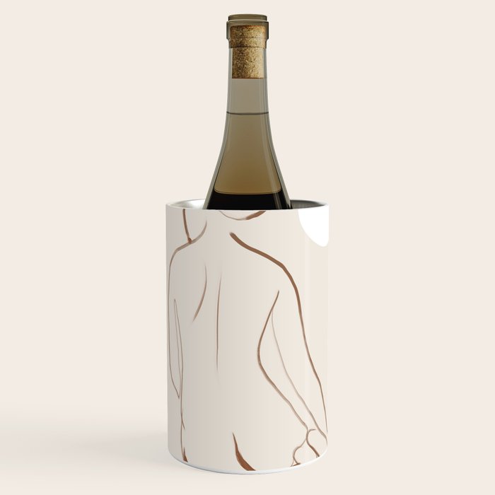 Minimal Line Art Nude 2 Wine Chiller Gallery Image 1