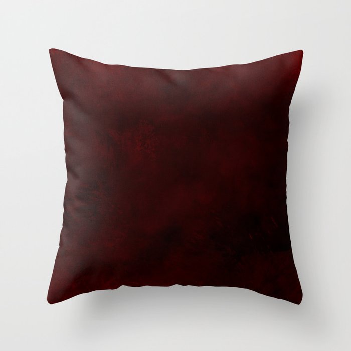 Dark Red Throw Pillow Gallery Image 1