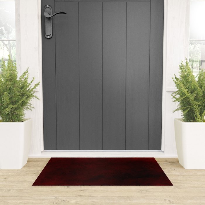 Dark Red Welcome Mat Gallery Image 3