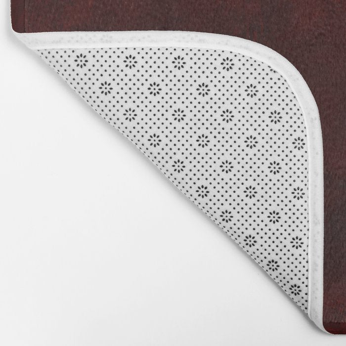 Dark Red Bath Mat Gallery Image 2