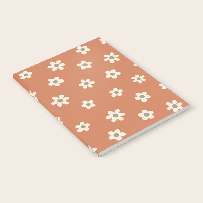 Fall Daisies Terracotta Notebook Gallery Image 2