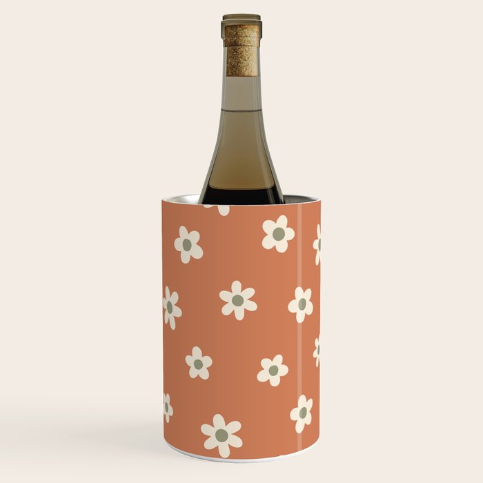Fall Daisies Terracotta Wine Chiller Gallery Image 3