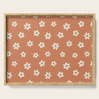 Fall Daisies Terracotta Serving Tray Gallery Image 1
