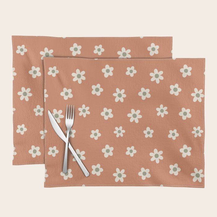 Fall Daisies Terracotta Placemat Gallery Image 1