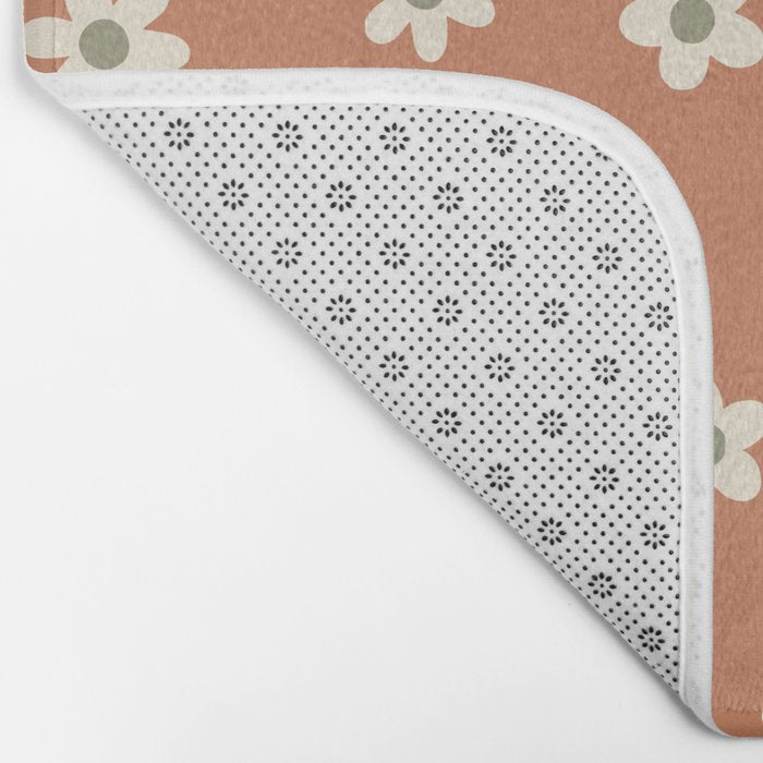 Fall Daisies Terracotta Bath Mat Gallery Image 2