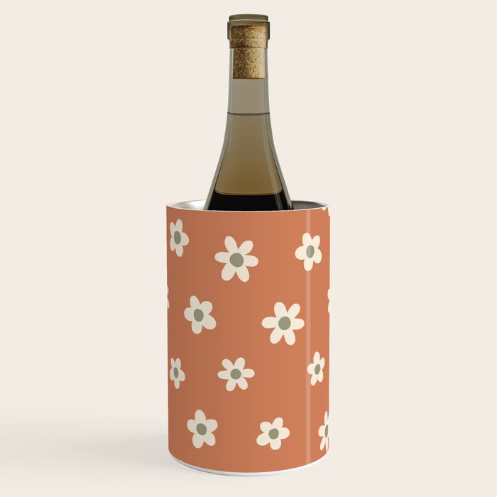 Fall Daisies Terracotta Wine Chiller Gallery Image 1