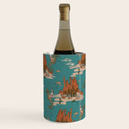 Quirky Western Cowboys on Seahorses Roping Sharks Wine Chiller Gallery Image 2