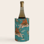 Quirky Western Cowboys on Seahorses Roping Sharks Wine Chiller Gallery Image 3