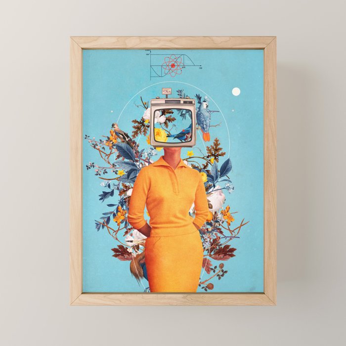 Don't Feed the Monitors with your Dreams Mini Art Print Gallery Image 1