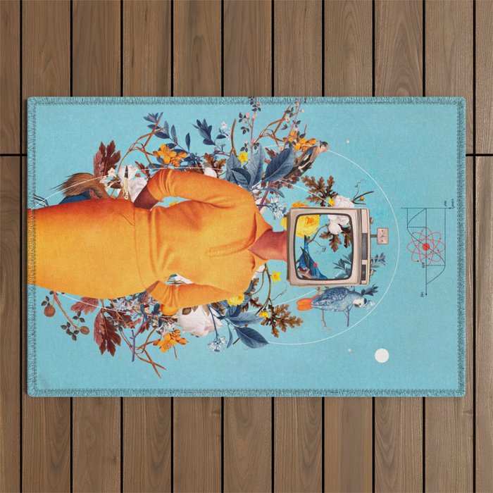 Don't Feed the Monitors with your Dreams Outdoor Rug Gallery Image 1