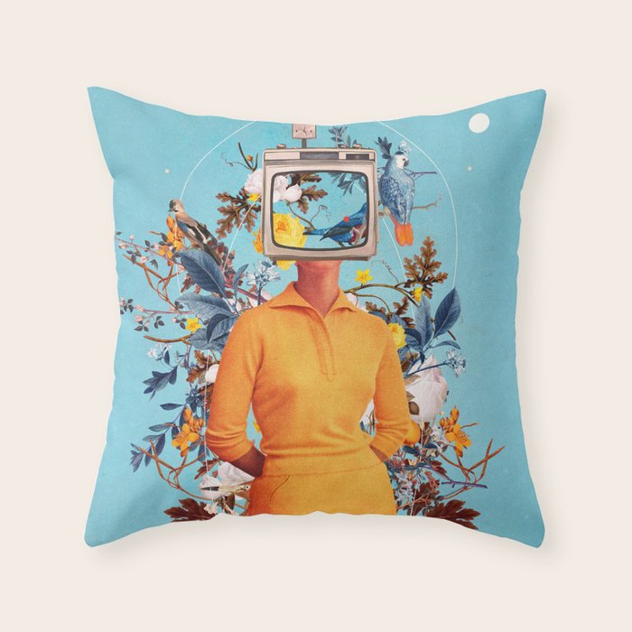 Don't Feed the Monitors with your Dreams Throw Pillow Gallery Image 6