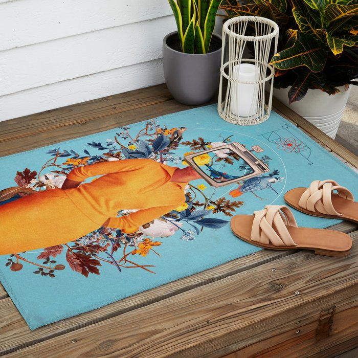 Don't Feed the Monitors with your Dreams Outdoor Rug Gallery Image 2