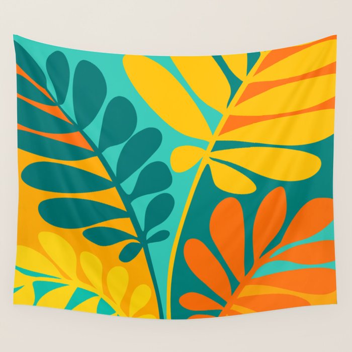 Grow Wild Whimsical Botanical Series Wall Tapestry Gallery Image 1