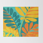 Grow Wild Whimsical Botanical Series Throw Blanket Gallery Image 2