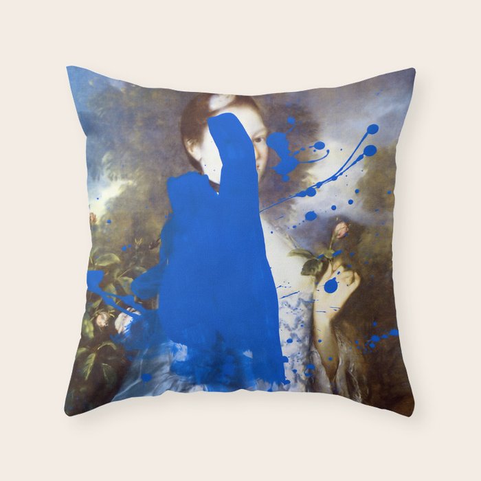 Blue Bomb Throw Pillow Gallery Image 6