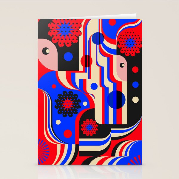 Girls in Blue Stationery Card Gallery Image 2