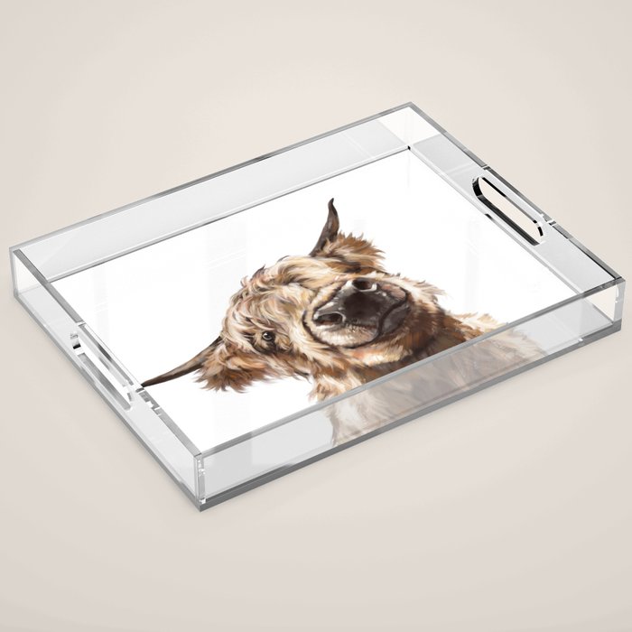 Highland Cow Acrylic Tray Gallery Image 1