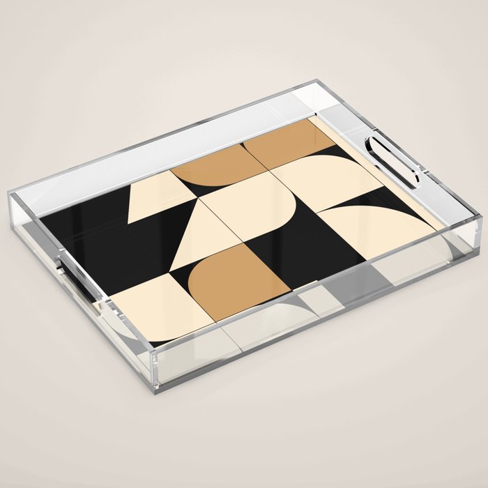 Modern geometric shapes 48 Acrylic Tray Gallery Image 1