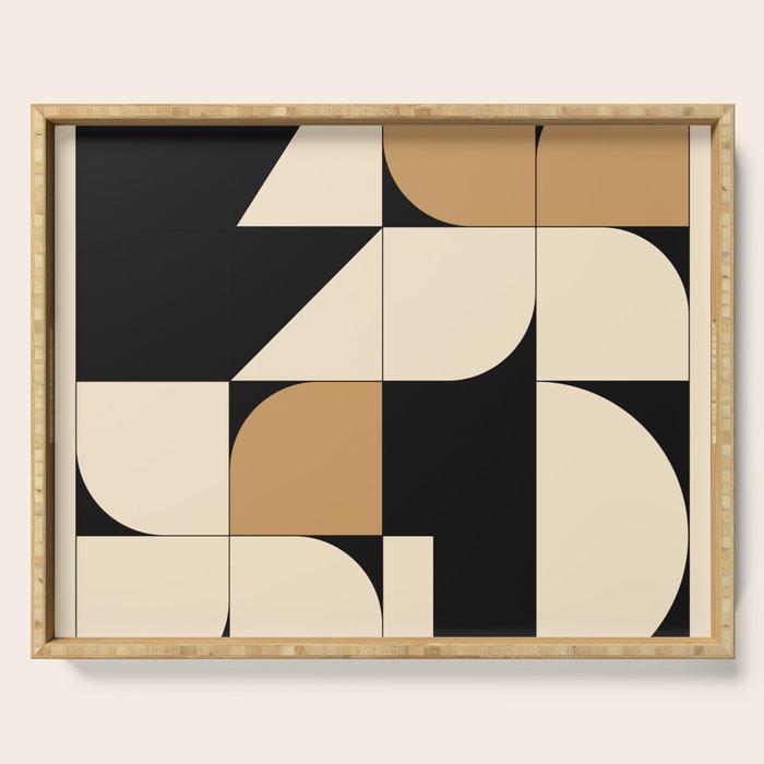 Modern geometric shapes 48 Serving Tray Gallery Image 1